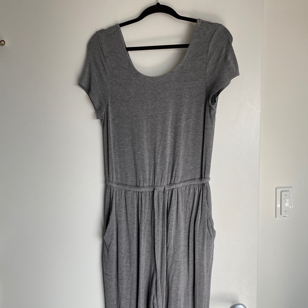 Torrid Jersey Knit Short Sleeve Pull-On Jumpsuit with Cinch Waist & Pockets (0)